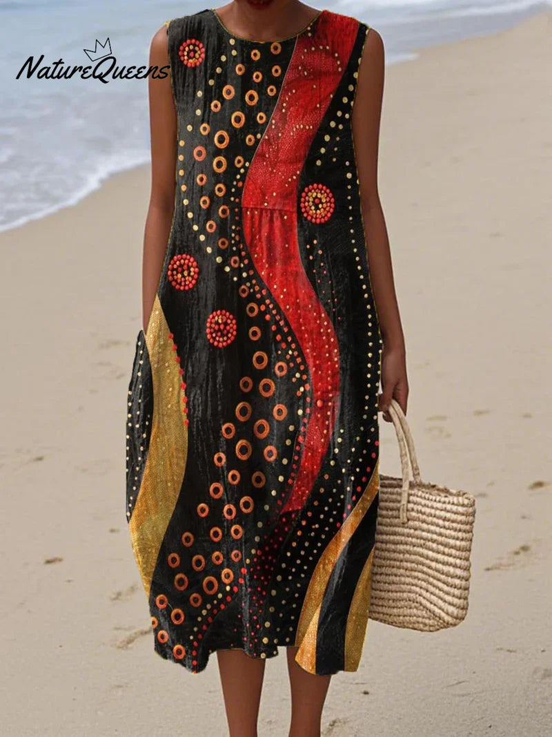 Naomi | Jurk vuur ritme