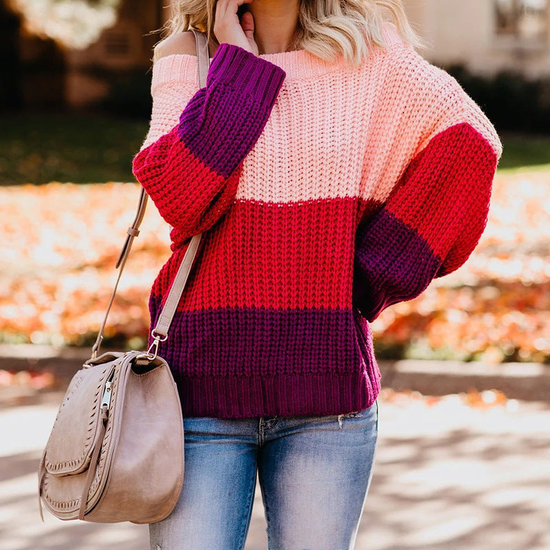 Dames Off Shoulder Casual Lange Mouwen Trui