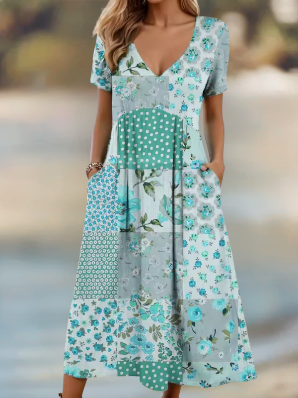 ROSA | PATCHWORK MIDI JURK
