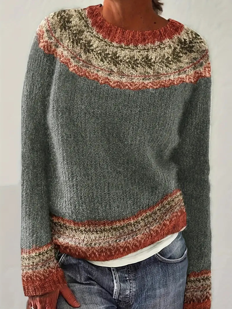 Wollen Trui met Lopapeysa Stijl
