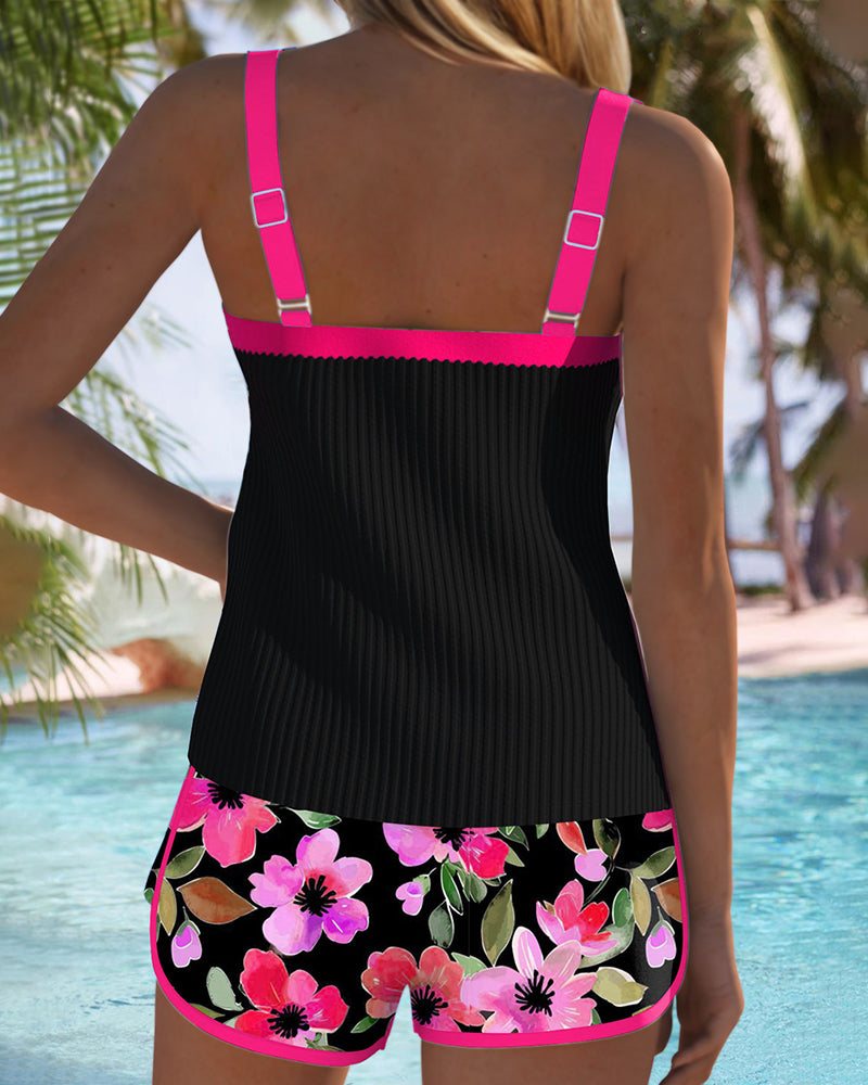 Annette | Elegante tweedelige tankini-set voor ontspannen zomerdagen