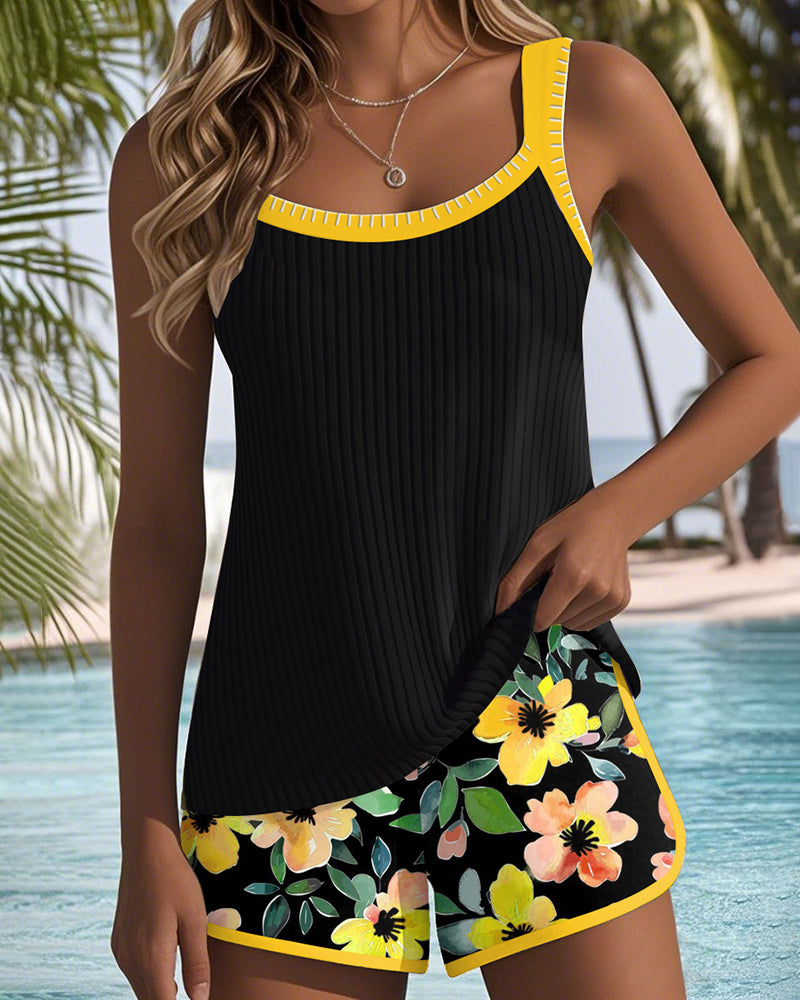 Annette | Elegante tweedelige tankini-set voor ontspannen zomerdagen