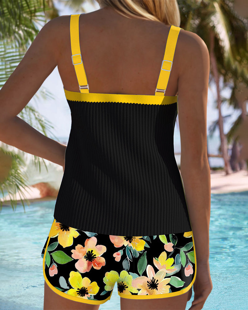 Annette | Elegante tweedelige tankini-set voor ontspannen zomerdagen