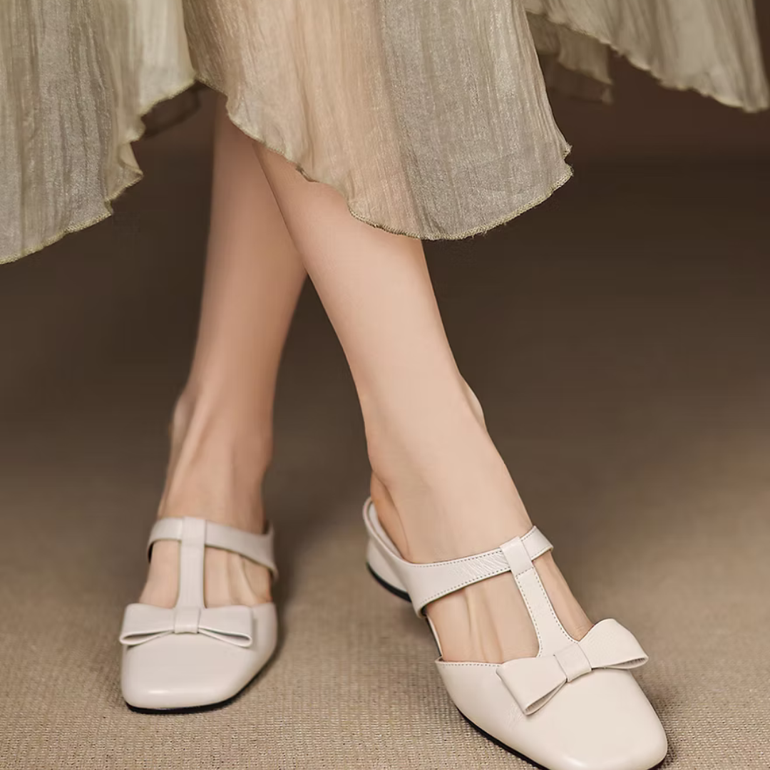 Lina Vierkante Teen Slippers