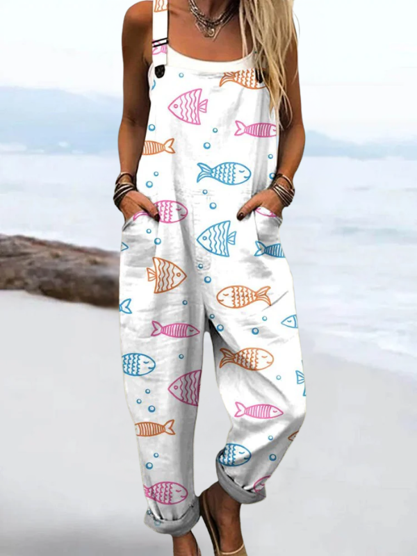 NOVA | FLORAL PATCHWORK DRAAGOVERALLS