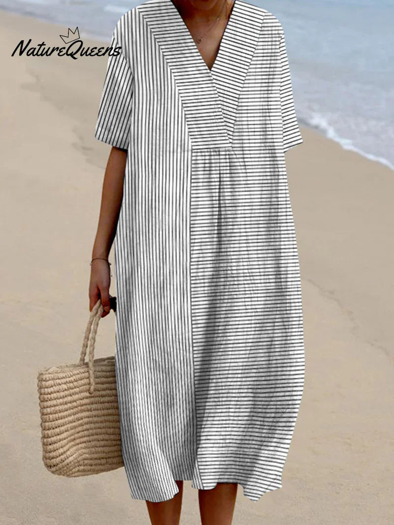Lina | Casual Gestreepte Jurk
