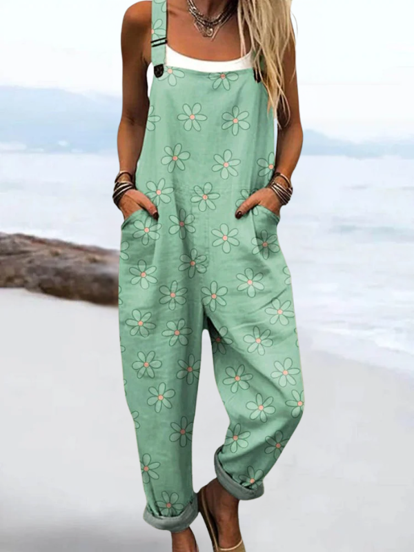 NOVA | FLORAL PATCHWORK DRAAGOVERALLS