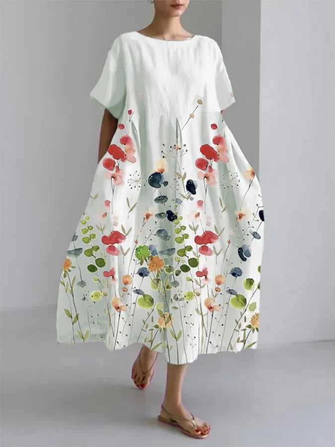 Liliana – Bloemenjurk van Zachte Viscose