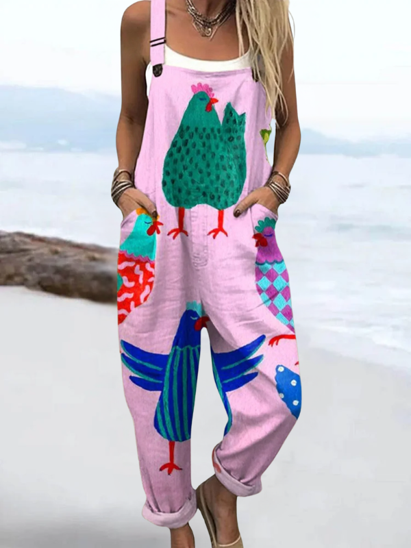 NOVA | FLORAL PATCHWORK DRAAGOVERALLS
