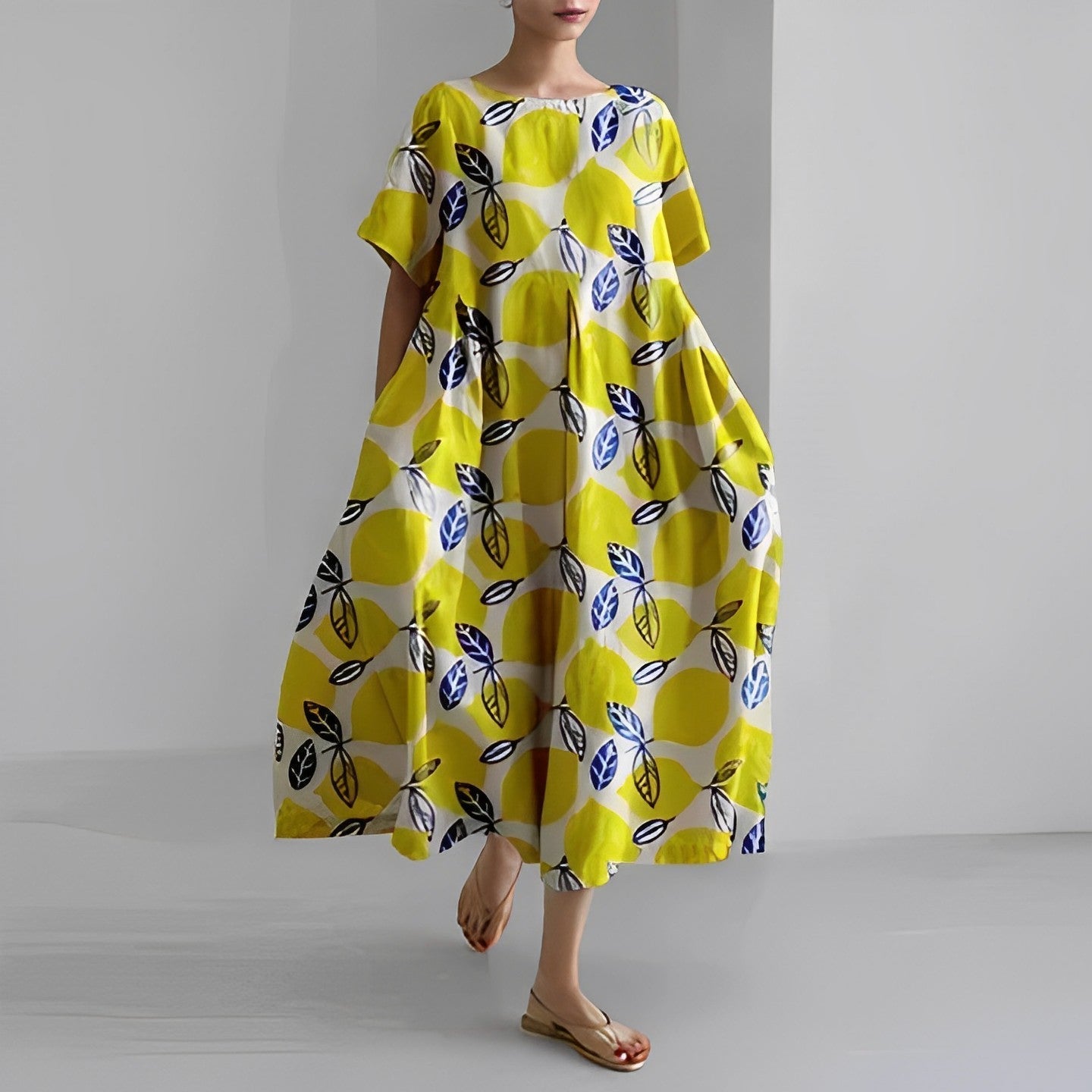 Jasmina – Viscose Geprinte Jurk