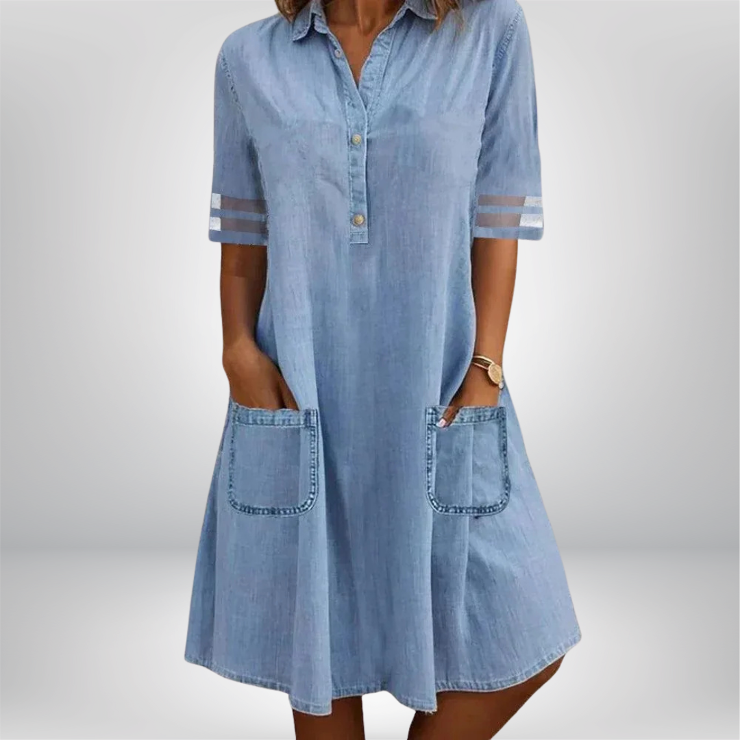 Sofia® | Denim Lichte Jurk