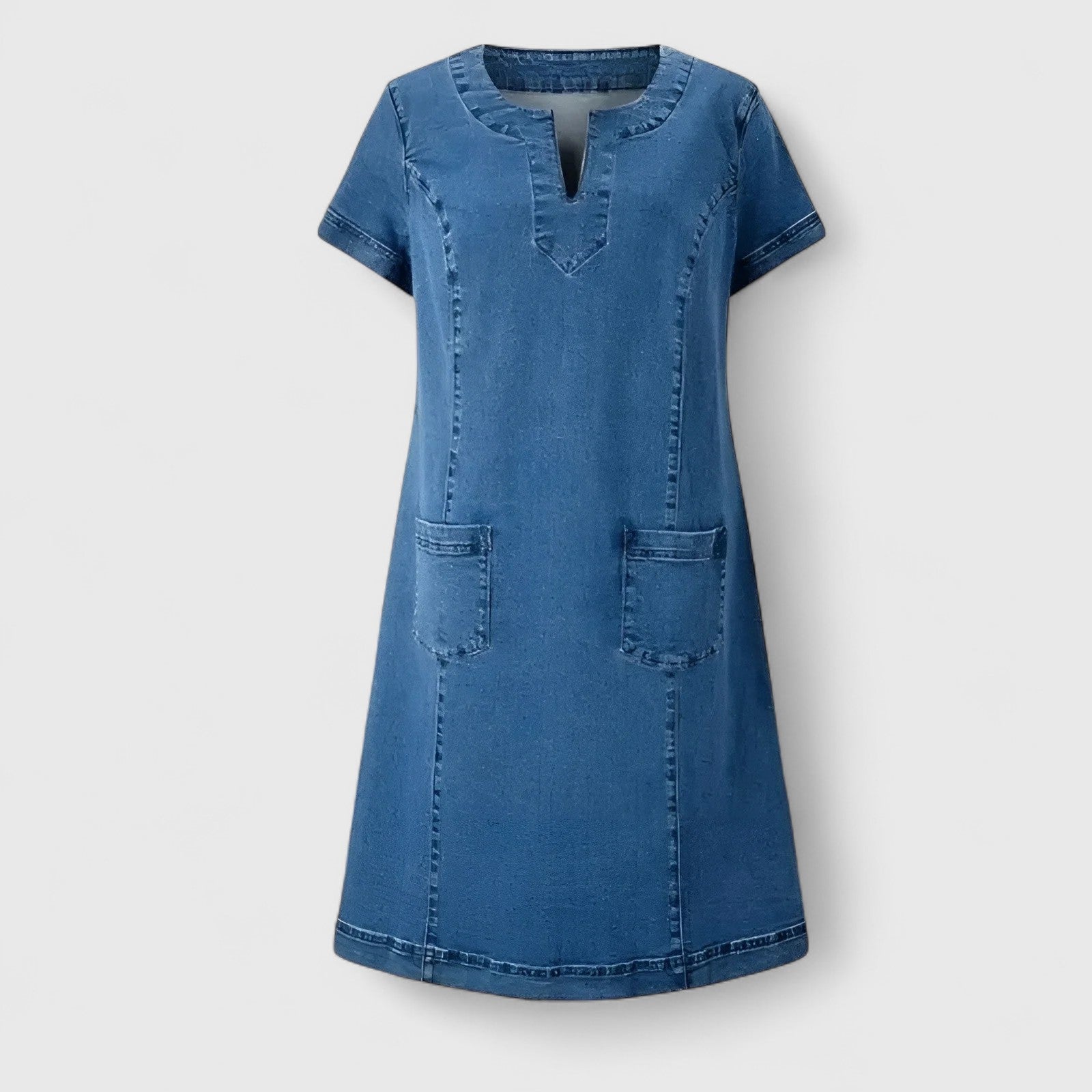 Christine | Elegante Denim Jurk