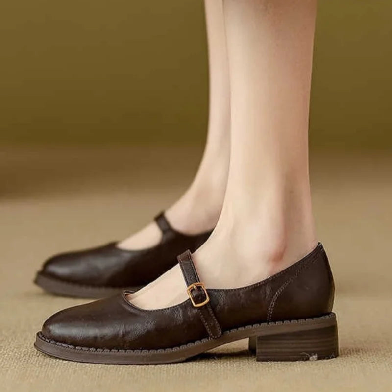 Mary-Jane™| Klassieke Comfort Mary Janes Gemaakt Van Leer