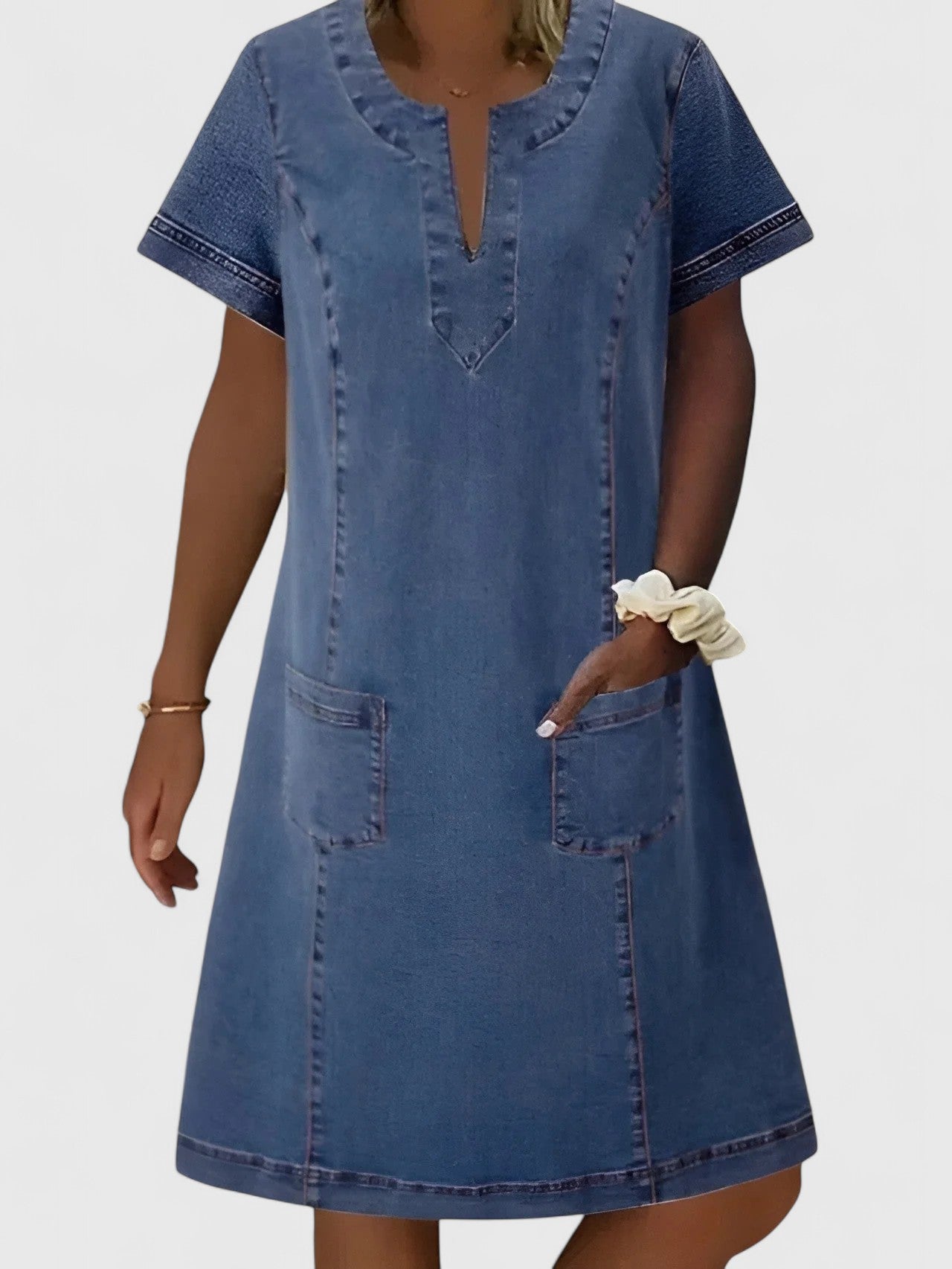 Christine | Elegante Denim Jurk