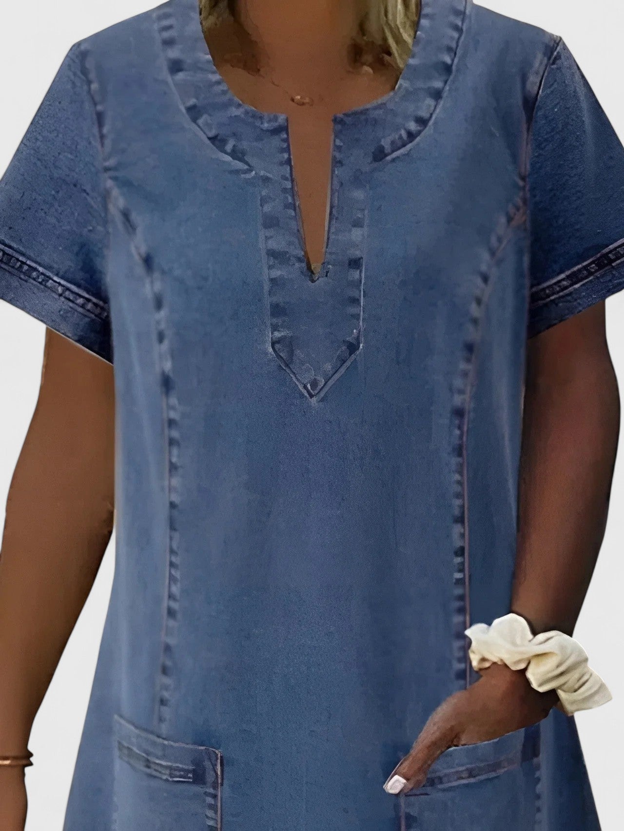 Christine | Elegante Denim Jurk