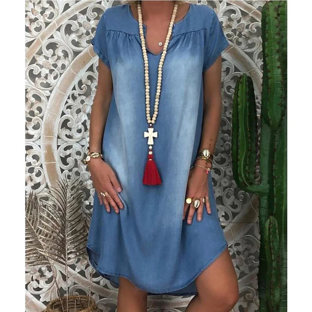 Sofia™ | Casual Denim Zomerjurk