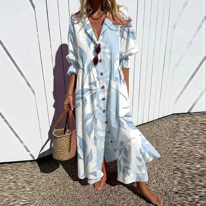 Lily| Bloei Gedurfd Maxi Jurk