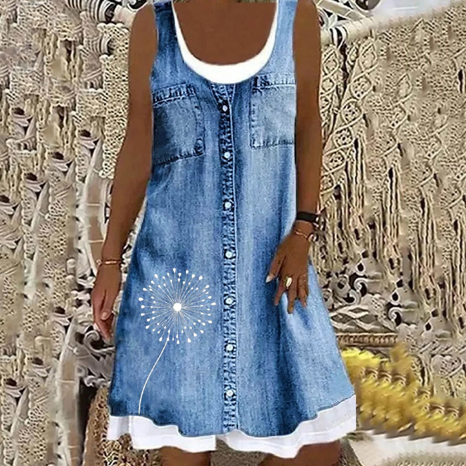 Sofia™ | Zachte en Elegante Denimjurk
