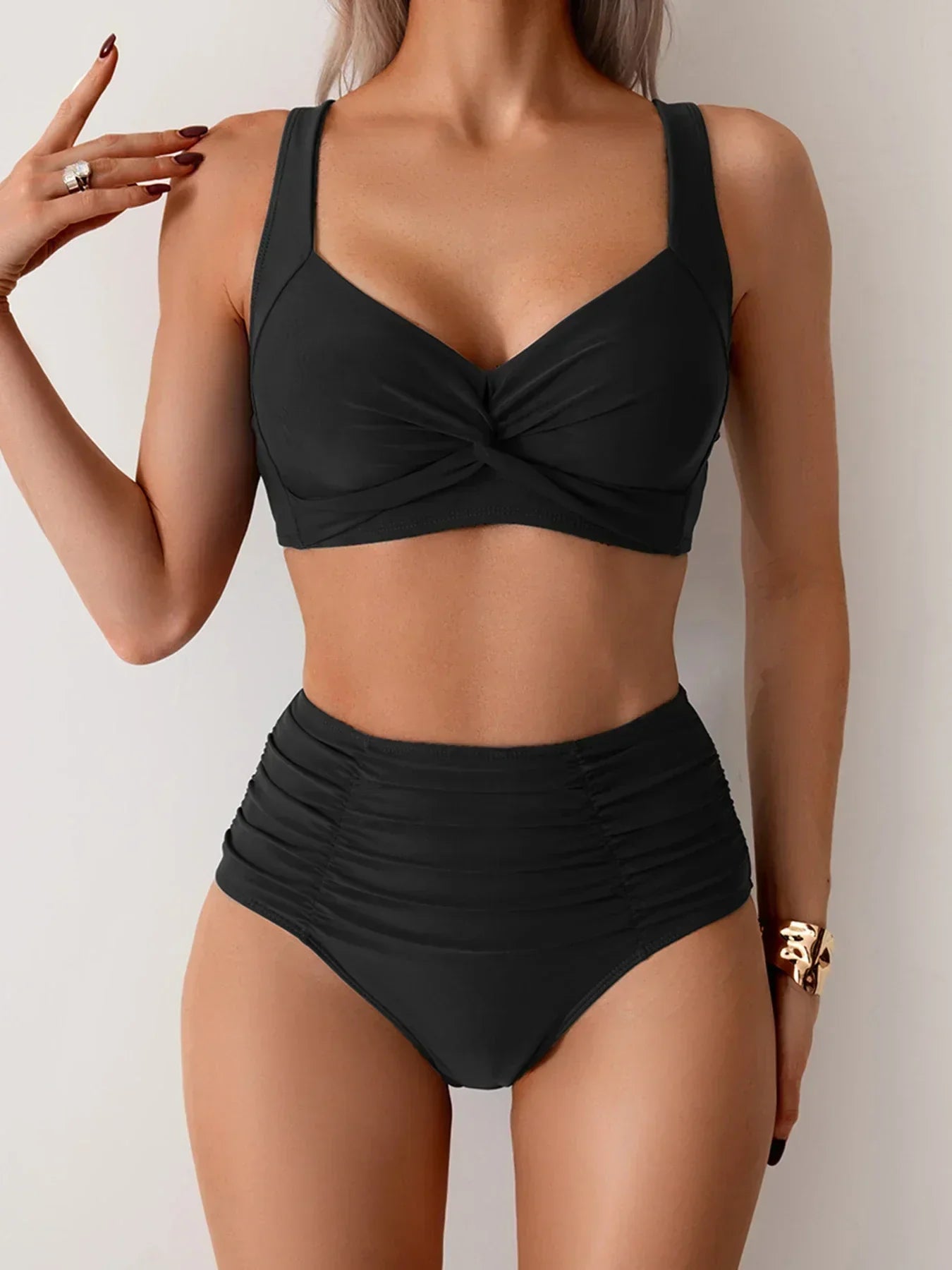 Frauke | Zomerse Bikiniset met Hoge Taille en Vrouwelijke Silhouette
