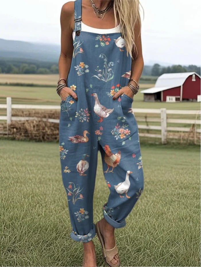 Chelsea™ – Artistieke Katoenen Jumpsuit