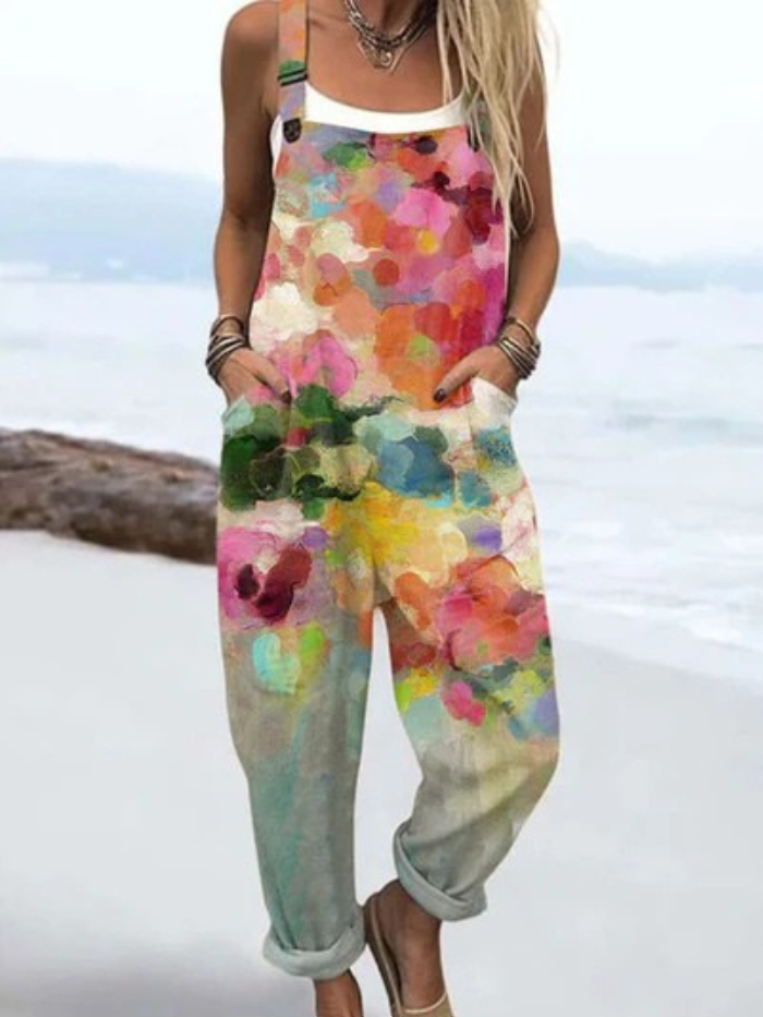 Beatrice™ – Artistieke Katoenen Jumpsuit