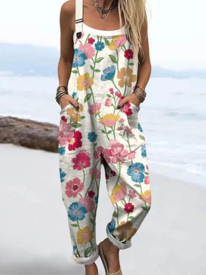 Naomie™ – Artistieke Katoenen Jumpsuit