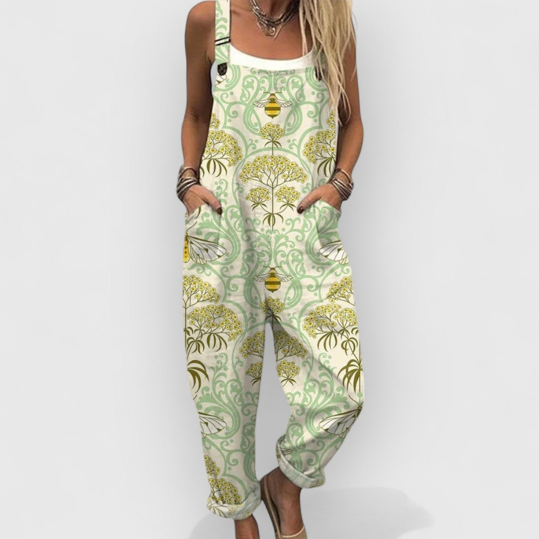 Aurora | Vintage Bloemen Jumpsuit voor Een Unieke Stijl