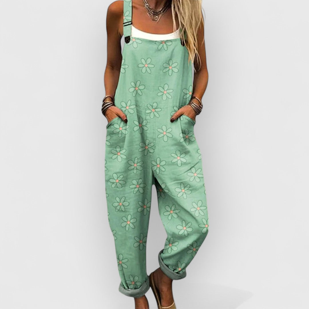 Ada | Premium Vintage Floral Jumpsuit