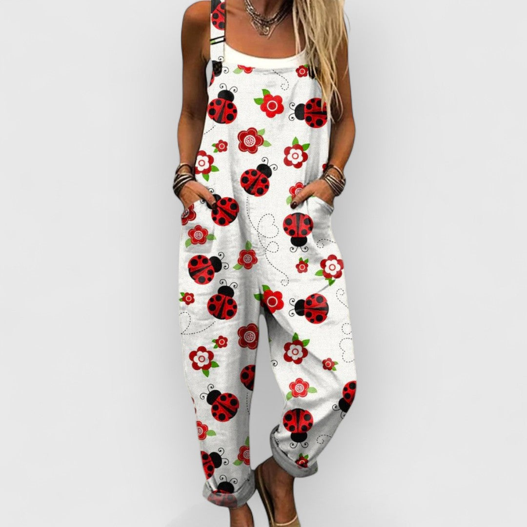 Evelyn | Handgemaakt vintage bloemen jumpsuit voor een unieke stijl