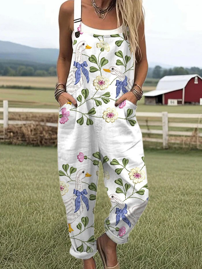 Magda™ | Artistieke Katoenen Jumpsuit