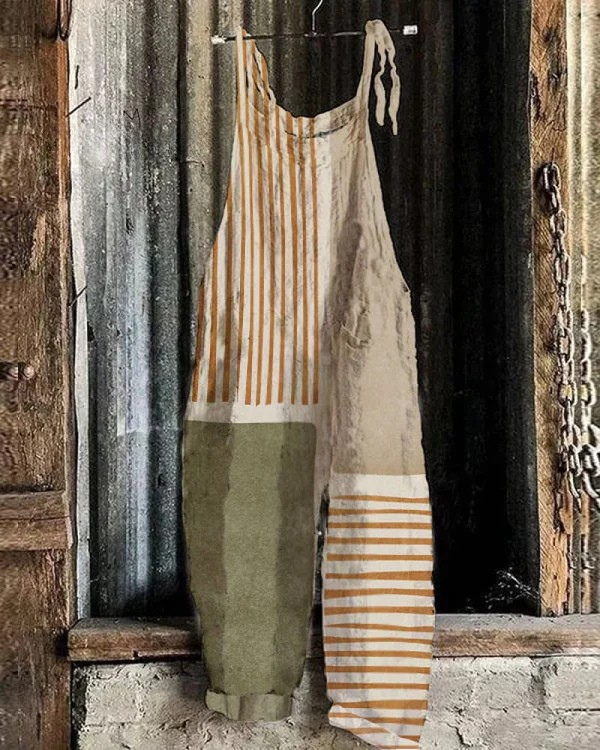 Geneviève - Vintage Jumpsuit met Wijde Pijpen