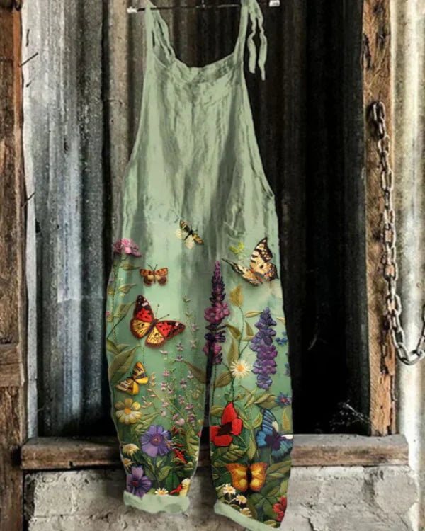 Marini™ | Dames Jumpsuit met Bloemen- en Vlinderborduursel