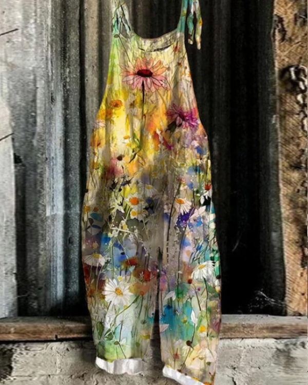 Flora - Vintage Bloemen Jumpsuit