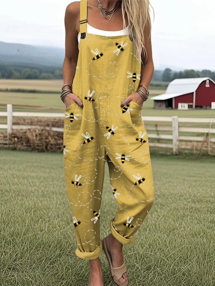 Zerva™ – Artistieke Katoenen Jumpsuit