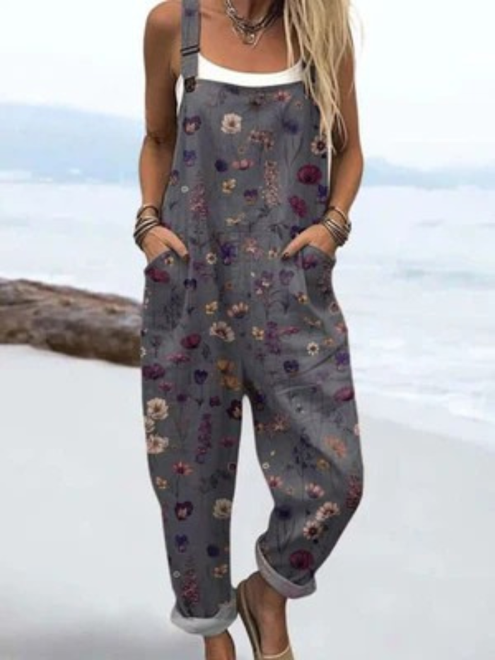 Kelly™ – Artistieke Katoenen Jumpsuit