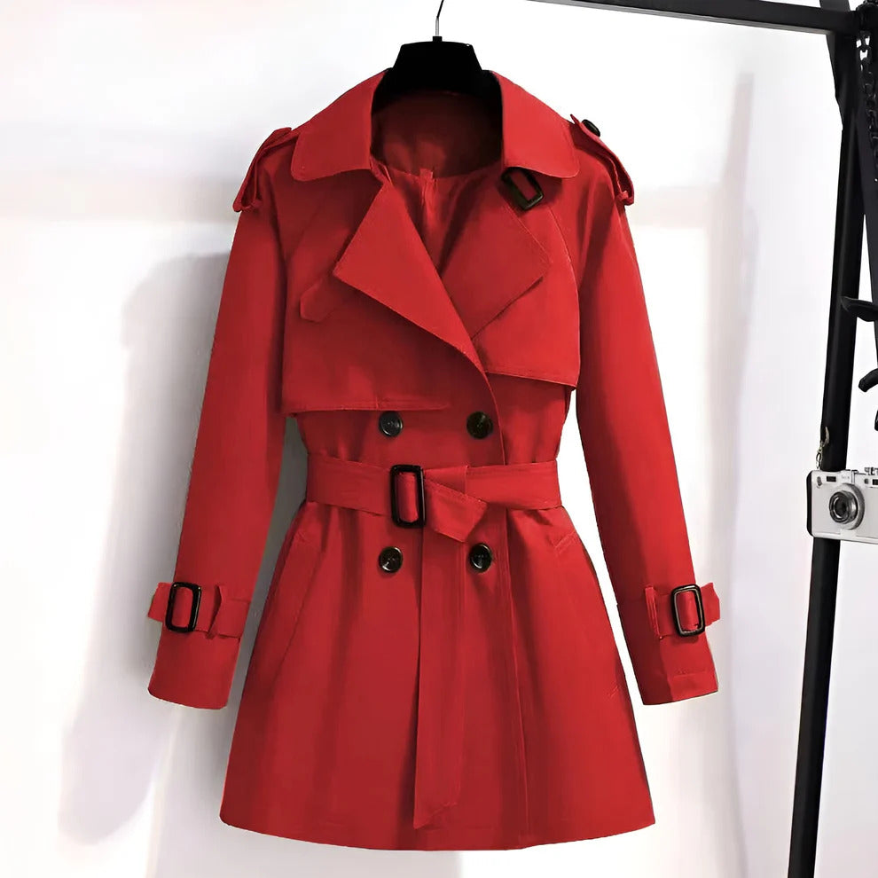 Mirella™ | Korte en chique trenchcoat voor vrouwen