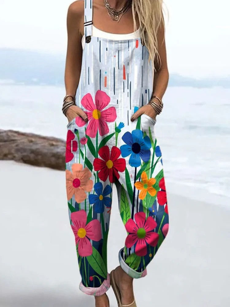 Eryka™ | Artistieke Katoenen Jumpsuit