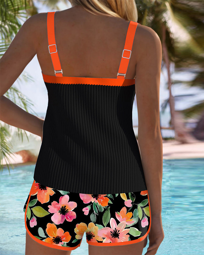Annette | Elegante tweedelige tankini-set voor ontspannen zomerdagen