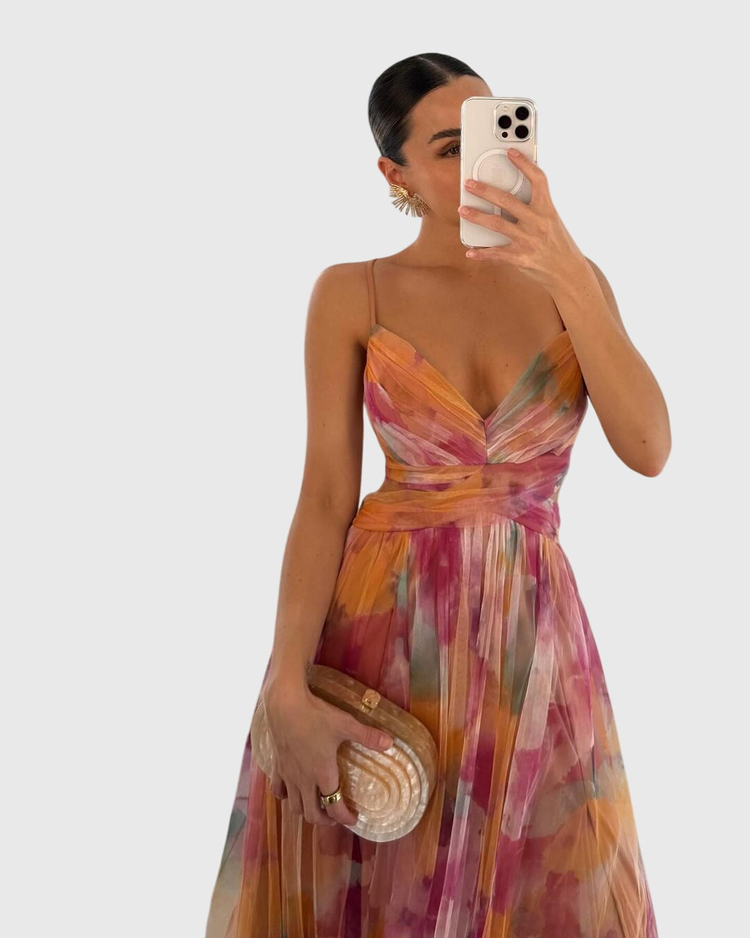 Giselle™ | Bloemen Maxi Jurk