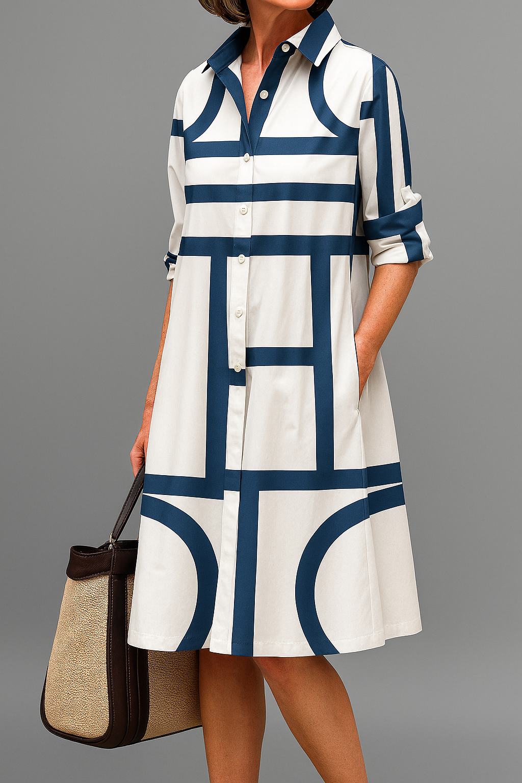 Julia - Elegante Midi-jurk voor Moeiteloze Stijl