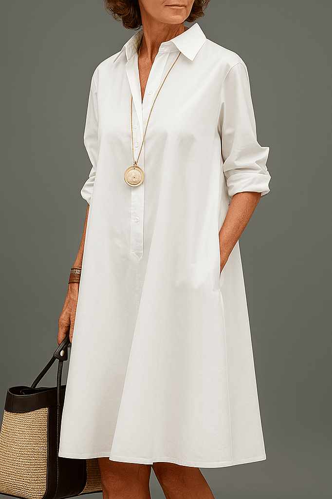 Waltraud - Elegante Premium Midi-jurk voor Tijdloze Stijl