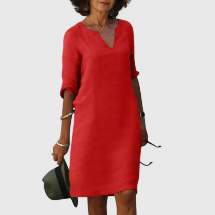Taylor | Comfortabele V-hals Jurk