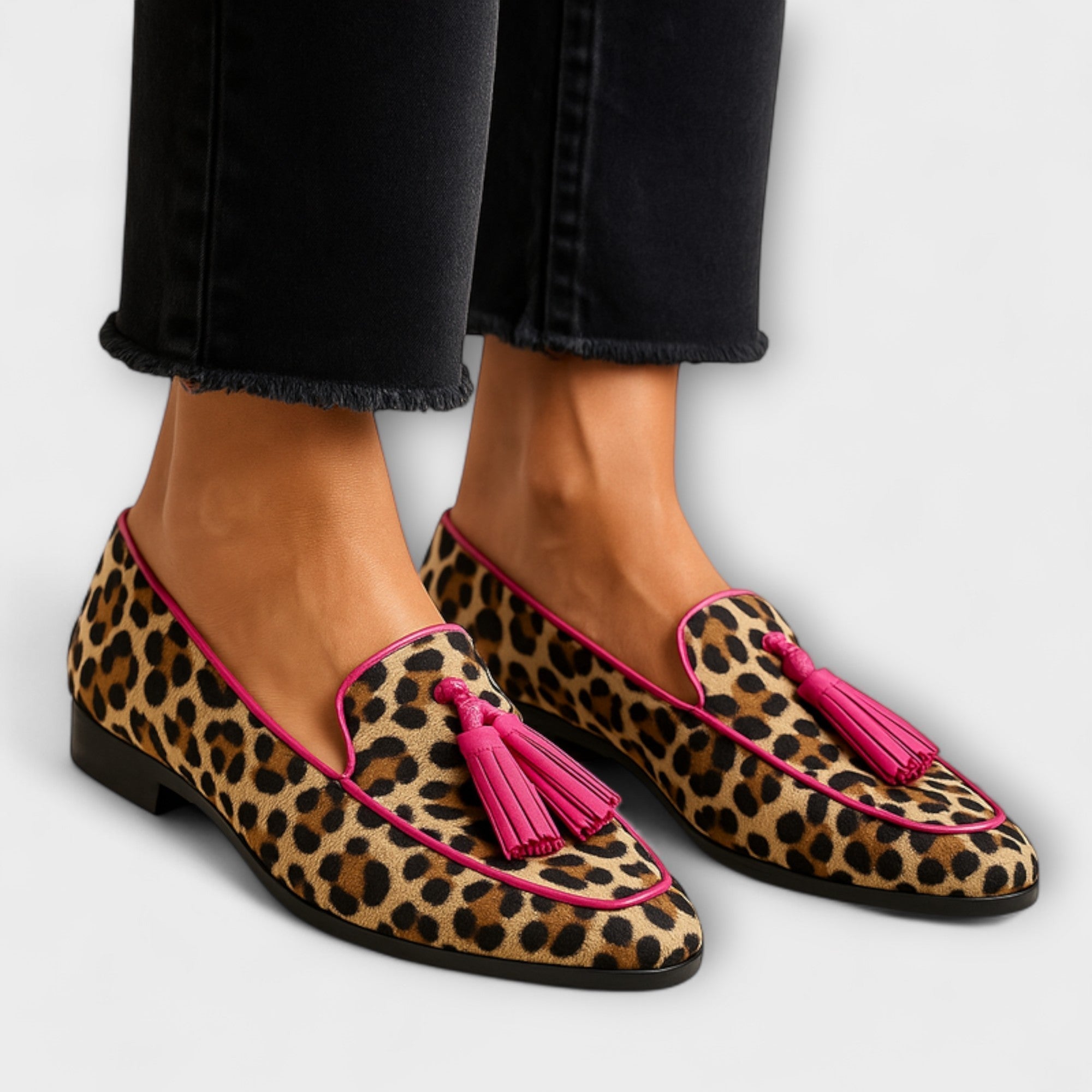 Sneakers Lana Gedrukt met Decoratieve Franje