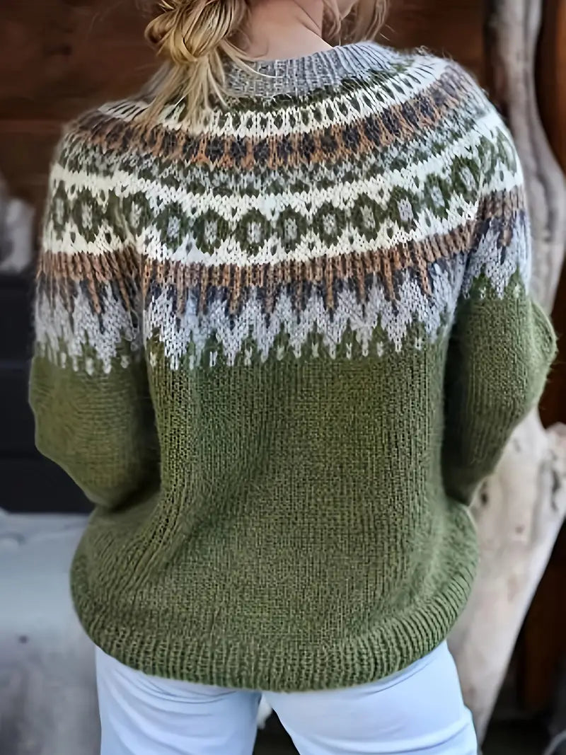 Vintage Stijl Trui voor Gezellige Dagen
