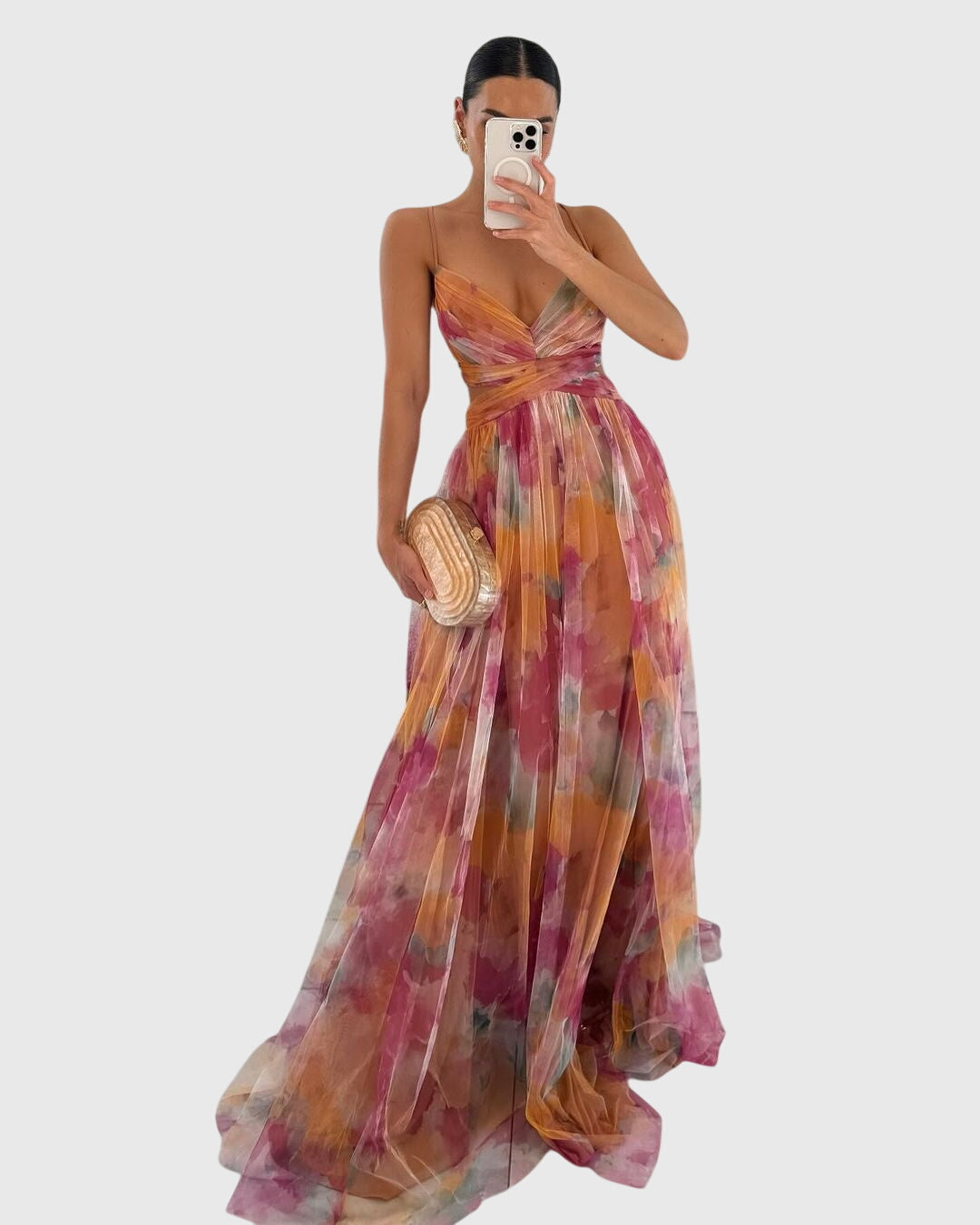Giselle™ | Bloemen Maxi Jurk