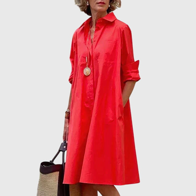 Paige™ - Elegante Jurk Met Zakken