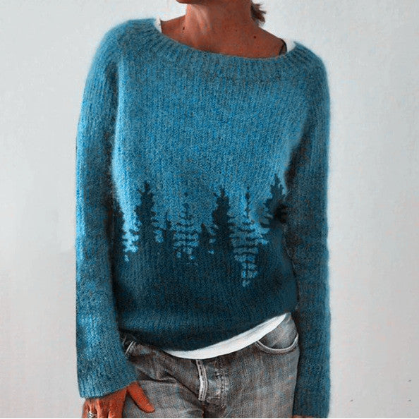 Chique Oversized Trui met Zachte Elegante Stijl