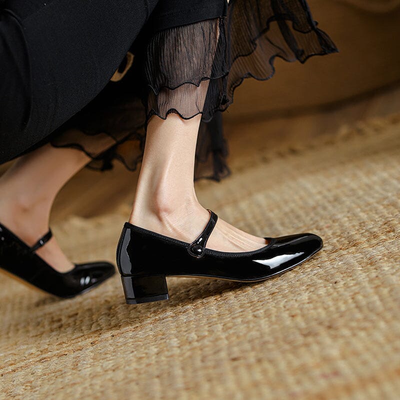 Mary-Jane™| Livy Leren Mary Janes