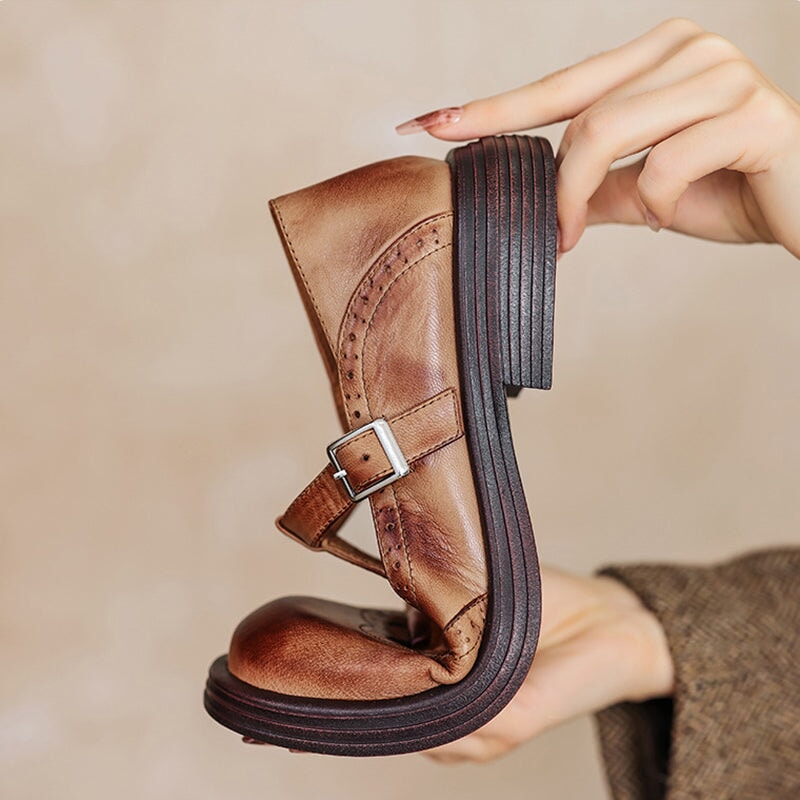 Mattea | Elegante Mary Janes Van Leer