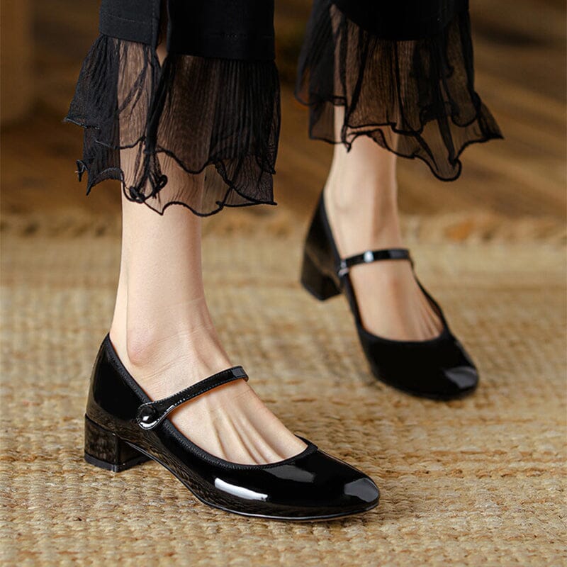 Mary-Jane™| Livy Leren Mary Janes